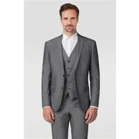 Limehaus Slim Fit Plain Silver Grey Tonic Men's Suit Jacket