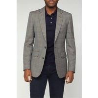 Hammond and Co Grey & Blue Check Tailored Suit Jacket