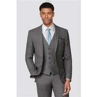 Occasions Tailored Fit Grey Plain Men's Suit Jacket