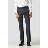 Ben Sherman Navy Check Tailored Fit Men's Suit Trousers