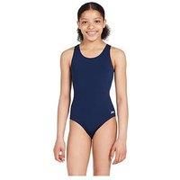 Zoggs Girl/'s Cottesloe Sportsback One Piece Swimsuit, Navy, UK 26/6-7Y