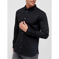 Allsaints Hawthorne Long Sleeve Shirt - Black