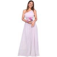 KRISP Women's One Shoulder Evening Maxi Dress in Nude | Size: 14