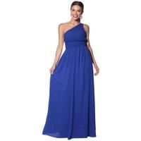 Womens Wedding Bridesmaid Prom Dress Formal One Off Shoulder Long Evening 8-18