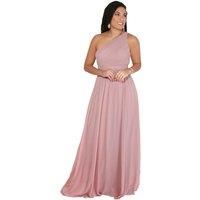 Womens Wedding Bridesmaid Prom Dress Formal One Off Shoulder Long Evening 8-18
