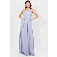 Womens Long Wedding Prom Evening Formal One Off Shoulder Bridesmaid Dress 8-18