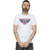 Marvel Men's Captain America Civil War Team Cap T-Shirt in White | Size: 2XL