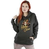 DC Comics Women's DC Bombshells Harley Quinn Badge Hoodie