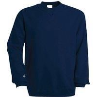 Kariban Mens Plain Crew Neck Sweatshirt (L) (Navy)