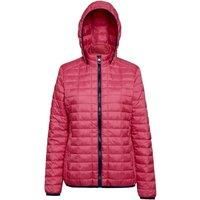 2786 Womens/Ladies Honeycomb Padded Hooded Jacket RW5019