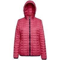 2786 Womens/Ladies Honeycomb Padded Hooded Jacket RW5019