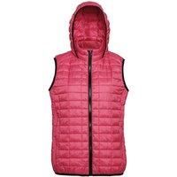 2786 Women/'s Honeycomb Hooded Gilet Jacket, Red (Red 000), 10 (Size:Small)