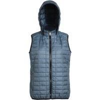 2786 Womens/Ladies Honeycomb Zip Up Hooded Gilet/Bodywarmer RW5262