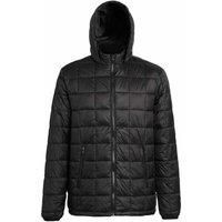 2786 Mens Box Quilt Hooded Zip Up Jacket RW5263