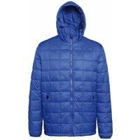 2786 Mens Box Quilt Hooded Zip Up Jacket RW5263