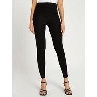 River Island High Waisted Leggings - Black