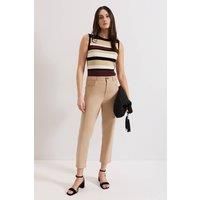 Phase Eight Women's Lindsey Cropped Straight Leg Jean in Brown | Size: 16