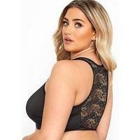 Yours Women's Black Front Fastening Bra Plus Size Curve Black Size