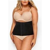 Yours Women's Black Hook & Eye Belly Band Plus Size Curve Black Size