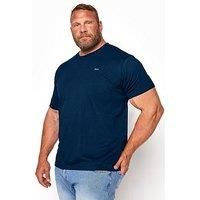 Badrhino Essential Short Sleeve Plain T-Shirt - Navy