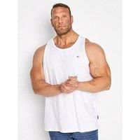Badrhino Men/'s Big & Tall Plain T-Shirt White, White