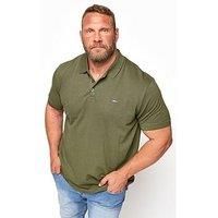BadRhino Men's  Khaki Essential Polo Shirt M to 8XL Green Size