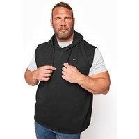 Badrhino Essential Sleeveless Hoodie - Black