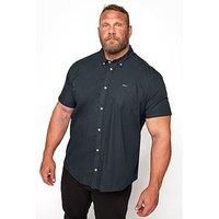 BadRhino Big & Tall Navy Short Sleeve Oxford Shirt - Men/'s - M to 8XL