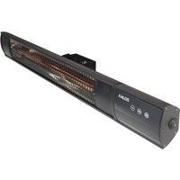Kettler Kalos Industrial Style Wall Mounted Electric Patio Heater black 13.0 H x 77.2 W x 15.5 D cm