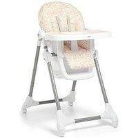 Mamas & Papas Snax Adjustable Highchair, Reclines, Foldable with Removable Tray, Curious Alphabet, 8.0 kilograms