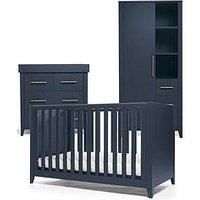 Mamas & Papas Melfi Cot Bed, Dresser Changer And Storage Wardrobe  Midnight Blue