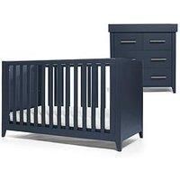 Mamas & Papas Melfi Cot Bed And Dresser Changer  Midnight Blue