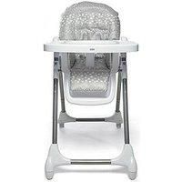 Mamas and Papas Snax Adjustable Highchair, Reclines, Foldable with Removable Tray – Grey Spot