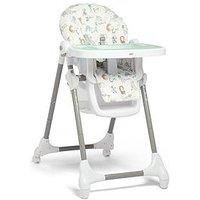 Mamas & Papas Snax Adjustable Highchair, Reclines, Foldable with Removable Tray, Animal Alphabet