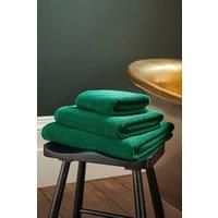 Christy Brixton Bath Towel in Emerald 100% Cotton Textured & Ultra Absorbent Quick Dry - Machine Washable - 70cm x 125cm