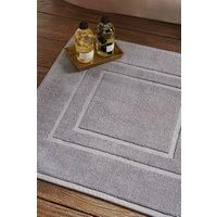 Christy Brixton Bath Mat Set in Titanium 100% Cotton - Textured & Ultra Absorbent - Quick Dry - Machine Washable - 850 GSM