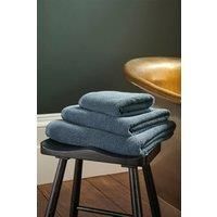 Christy Brixton Hand Towel in Slate 100% Cotton - Textured & Ultra Absorbent - Quick Dry - Machine Washable - 50cm x 90cm