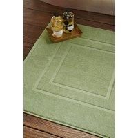 Christy Brixton Bath Mat in Khaki 100% Cotton Textured & Ultra Absorbent Quick Dry - Machine Washable - 70cm x 125cm