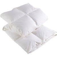 Christy Feather and Down Single Duvet 10.5 Tog | Anti Dust Mite | White | All Seasons Year Round| Mid Weight Super Soft Cosy Quilt