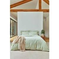 CHRISTY 200TC 100% Organic Cotton Duvet Cover Sets in Green | Size: King
