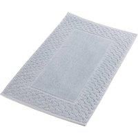 Christy Trellis Bath Mat | Set of 1 | Strong, Silky | Heavyweight 625GSM Bathroom Rug | Sculpted Design | Glacier