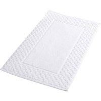 Christy Trellis Bath Mat | Set of 1 | Strong, Silky | Heavyweight 625GSM Bathroom Rug | Sculpted Design | White