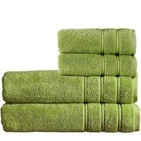 Christy Antalya Bath Sheets Set | 4 Piece | 100% Turkish Cotton | 600GSM | Soft Plush Luxury Towel Set | 2 Bath Sheets 2 Hand Towels | Quick Dry | Fern Green