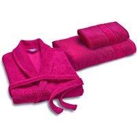 'Supersoft Cosy' Microvelour Bath Robe and Prism Towel Gift Set