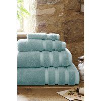 CHRISTY 'Antalya' Turkish Cotton Premium Loose Towels in Pale Blue | Size: Bath Sheet