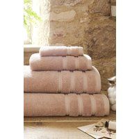 CHRISTY 'Antalya' Turkish Cotton Premium Loose Towels in Pale Pink | Size: Hand Towel