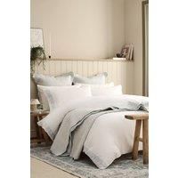 CHRISTY 'Mistletoe Seasonal Design Cotton Duvet Cover Set in Duck Egg Blue | Size: King
