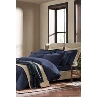 CHRISTY Flannel Marl Super Soft Brushed Cotton Duvet Sets in Navy | Size: Super King