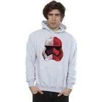 Star Wars Men/'s The Last Jedi Stormtrooper Red Cubist Helmet Hoodie Large Sport Grey
