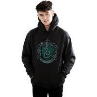 Harry Potter Men's Slytherin Distressed Crest Hoodie